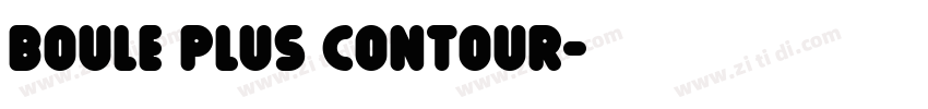 Boule Plus Contour字体转换